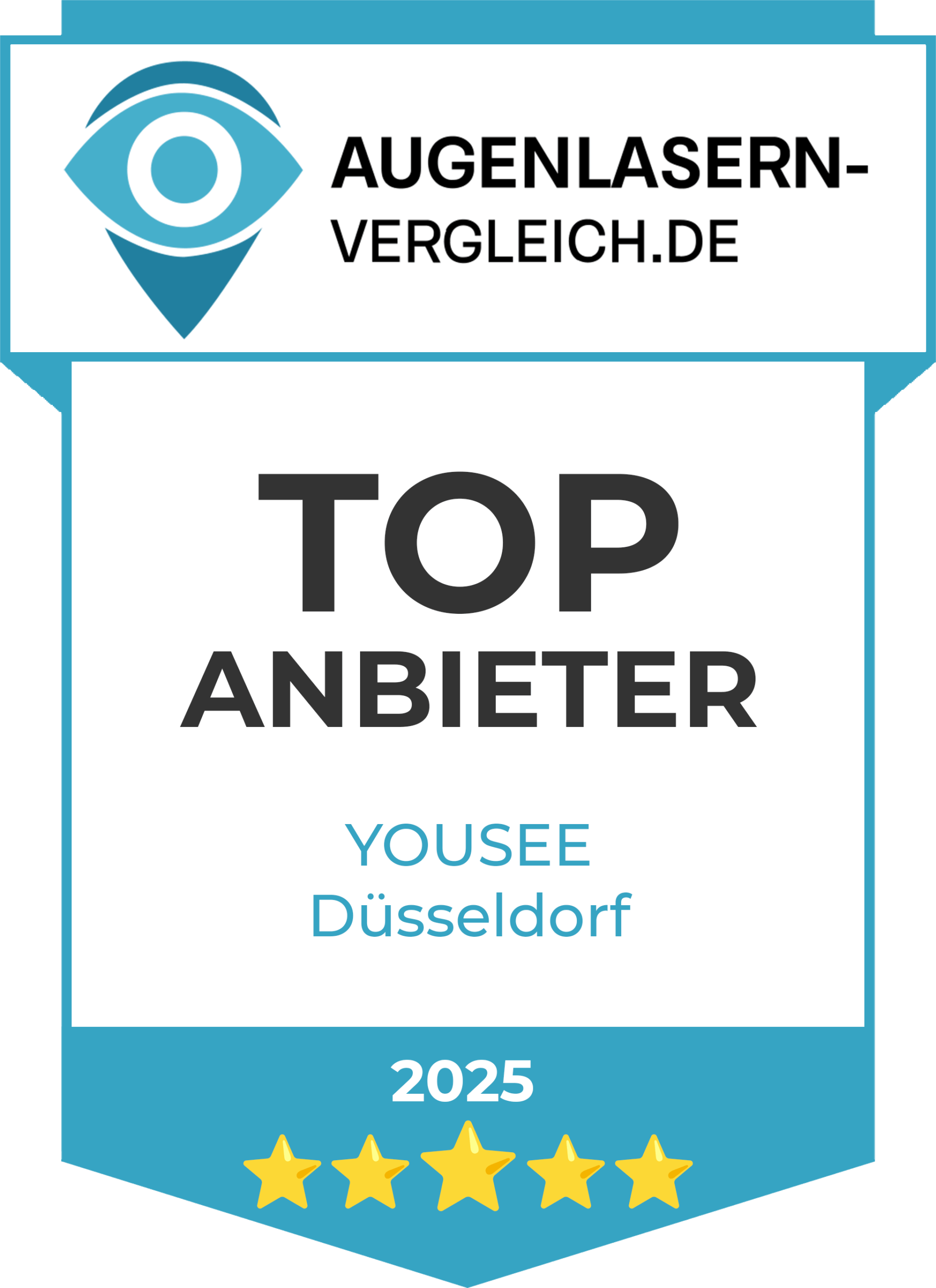 Augenlasern-Vergleich.de Widget für YOUSEE Düsseldorf
